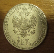 1/4 zlatník 1866 A, 1/1-, RR!!