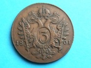 3 krejcar  1801  F - Hall  