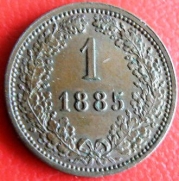 1 krejcar  1885  0/0