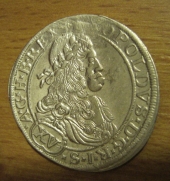 XV krejcar  1664 Wien, 1/1