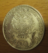 20 krejcar  1791 B, +1/1