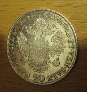 20 krejcar  1843 M,  +1/1+