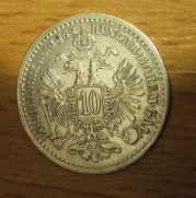 10 krejcar  1868 b.z. 1/1