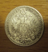 10 krejcar  1871 b.z. -1/2-  R!