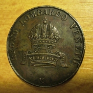 10 centesimi 1849 M, 1/1,  R!