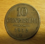 10 centesimi 1852 V, -1/1-