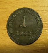 Soldo 1862 B, -1/2