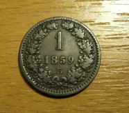 krejcar 1859 E ,1/1-  R!