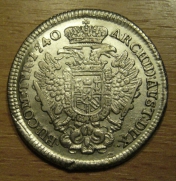 1/2 Tolar 1740, Praha,  +1/1+  R!