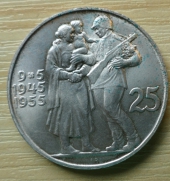 25 Kčs  1955, -0/0-