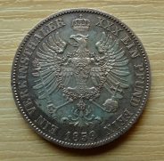 Prusko,  Spolkový  tolar, 1859, +1/1+