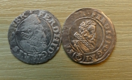 3 krejcar , Ferdinand  II, Praha,  Vratislav,  2/2