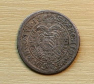 343, XV krejcar  1684, Wien,  1/1-  