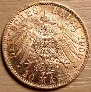 051, 20 Mark, 1900 A,  Hessen,  +1/1