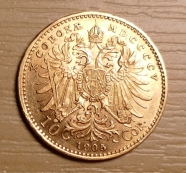 045, 10 Corona, 1905,  b.zn. , Wien, 1/1