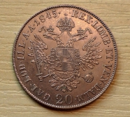 975, 20 krejcar  1845 C,  +1/1