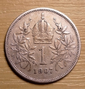 1007, Corona  1907,  b.zn., Wien,  -1/1-  R!