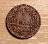 1046, krejcar 1883 K.B.,  +1/1