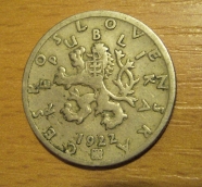50 haléř  1922, -1/1- !!