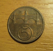 5 haléř  1923, 0/0 !!