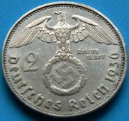 2 Říšské Marky - 1936  E  \