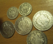 6 ks AG mincí 5-20 kr. 0/1- 