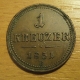 krejcar  1851 B, +1/1+