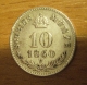 10 krejcar  1860 V -0/1+ R!!