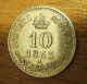 10 krejcar  1863 A, 0/0-