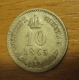 10 krejcar  1863 A, -0/1+