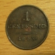 1 centesimo 1843 V, 1/1