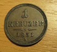 krejcar  1851 A, +1/1+ !!