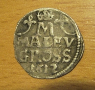 M. Groš, 1612, Kutná Hora, Šultys, 1/1- RR!!