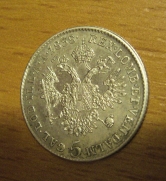 5 krejcar  1838 A, -0/0- !!