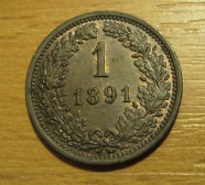 krejcar  1891 b.z. 0/0 !!