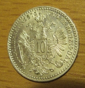 10 krejcar  1870 b.z. 0/0