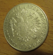 20 krejcar  1844 E, 1/1 R!!