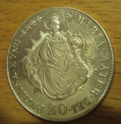 20 krejcar  1844 B, -0/1+