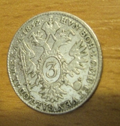 3 krejcar  1832 A, -1/1- R!!