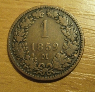 krejcar  1859 M, -1/1- R!!