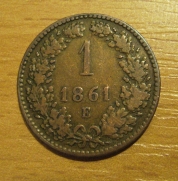 krejcar  1861 E, -1/1 R!!!