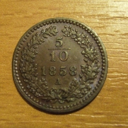 5/10 krejcar  1858 A 0/0