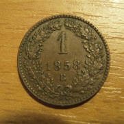 krejcar 1858 B, -0/0-