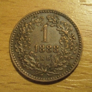 krejcar  1888 K.B., -0/1+
