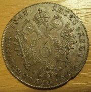 6 krejcar  1800 C, 1/1+