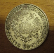20 krejcar  1840 E, 1/1-