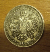 10 krejcar  1855 A, +1/1