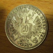 20 krejcar  1869 b.z. 1/1