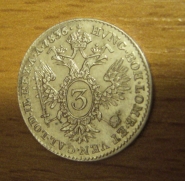 3 krejcar 1836 A, -0/0-   R!