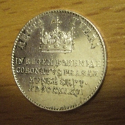 Pražský kor. žeton tlustý stř. +1/1+